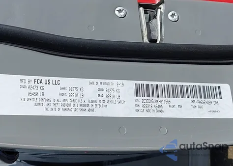 2019 Dodge Charger Scat Pack Rwd z USA, uszkodzony, nr VIN 2C3CDXGJ0KH611559